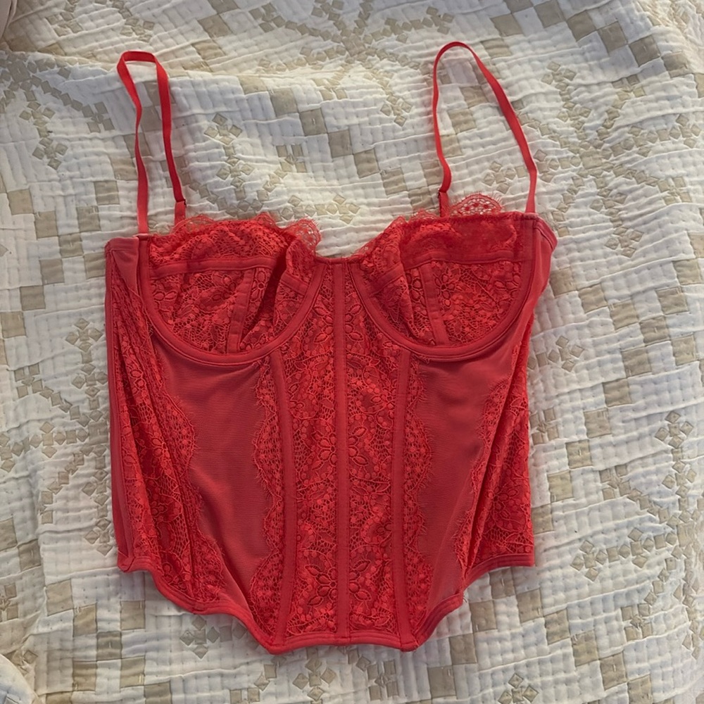 Urban Outfitters Pink Corset Size Large